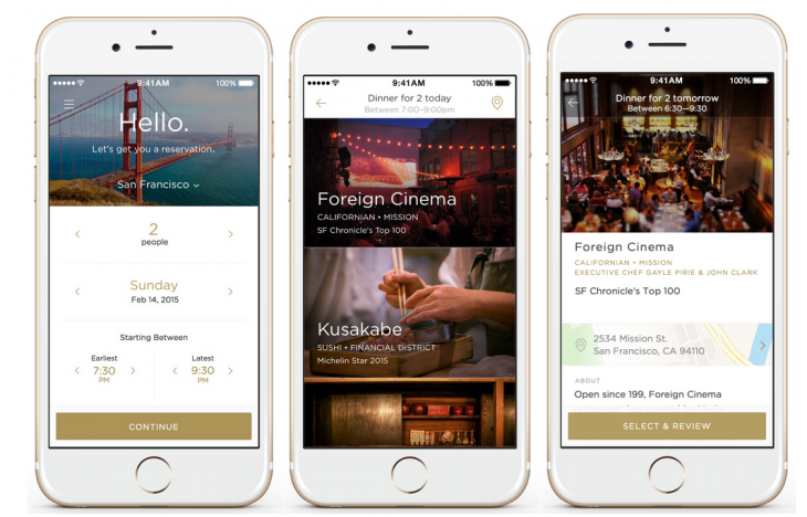 Uber-for-restaurant app Reserve launches in San Francisco