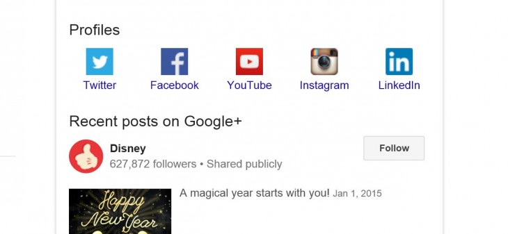 Google Search now directly links you to brands’ social profiles