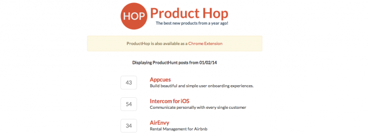 ProductHop: Time travel to revisit Product Hunt’s best ideas a year on
