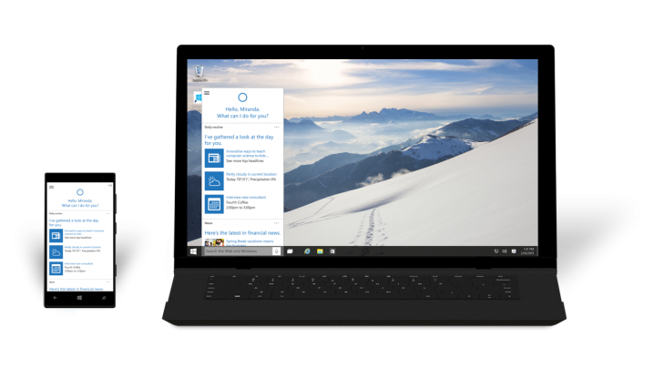 You can now download the newest Windows 10 preview with Cortana and the new Xbox app