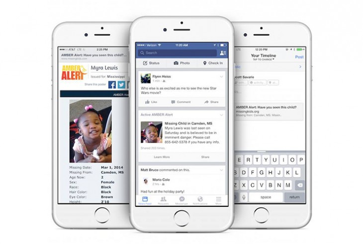 Facebook will now show AMBER alerts in US users’ News Feeds