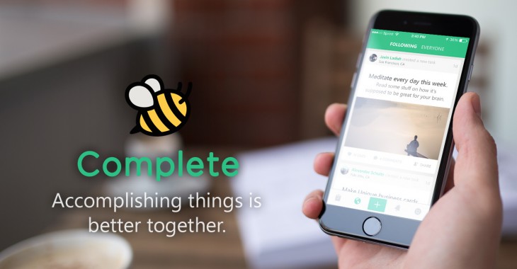 Complete is a new task app where the community helps you get things done