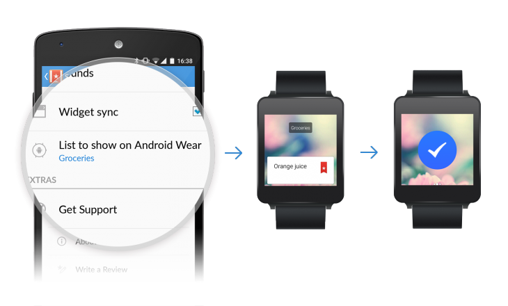 Wunderlist for Android Wear now lets you interact with notifications, dictate to-dos and more