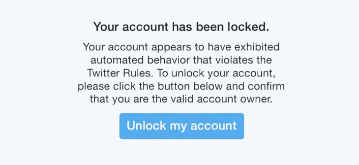 Twitter is locking people out of their accounts because it thinks they’re bots [Update: it’s ...