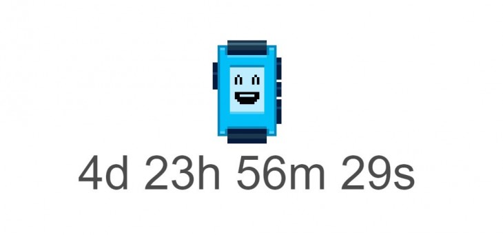 Pebble’s homepage is displaying a mysterious countdown timer