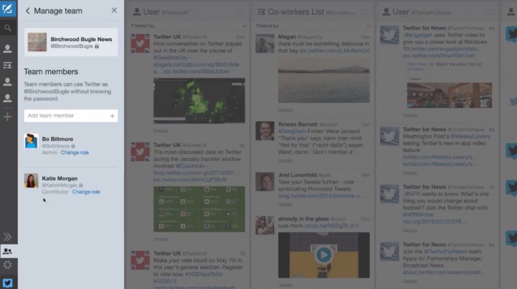 TweetDeck Teams let you share access to Twitter accounts without compromising passwords