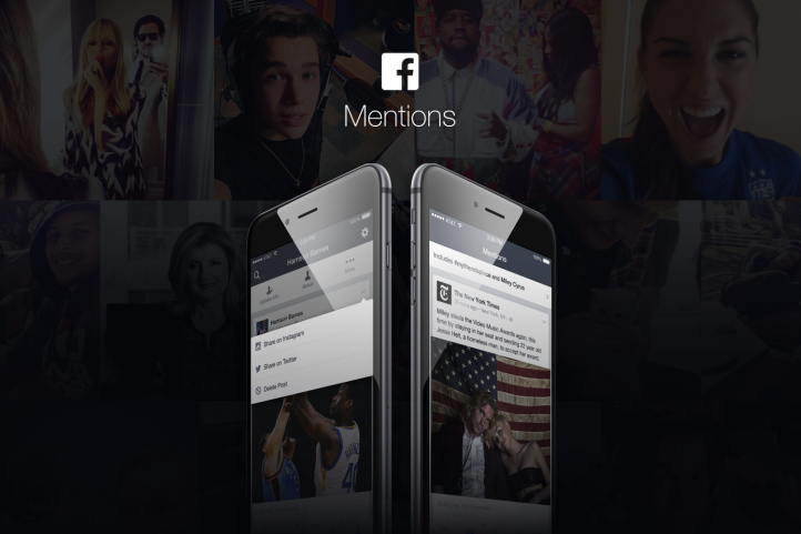 Facebookâs Mentions app for celebrities adds sharing to Twitter and Instagram