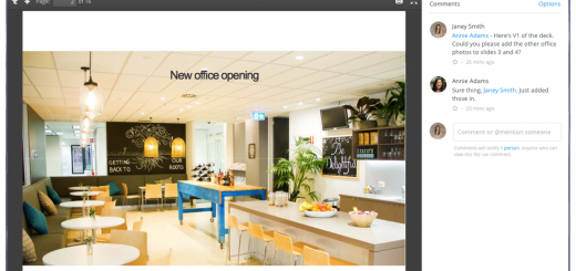 Dropbox commenting screenshot