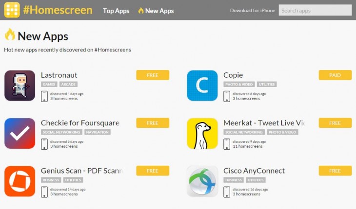 #Homescreen now lets you discover trending iPhone apps