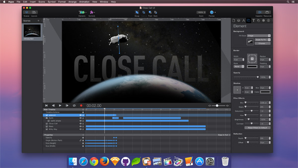 Hype Professional Screenshot Hype OS X app for HTML5 animation adds responsive layouts and physics support in Pro update