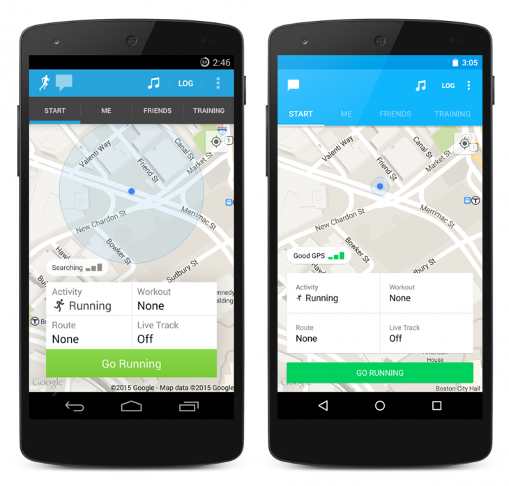 RunKeeper on Android gets Material Design overhaul and slicker transitions