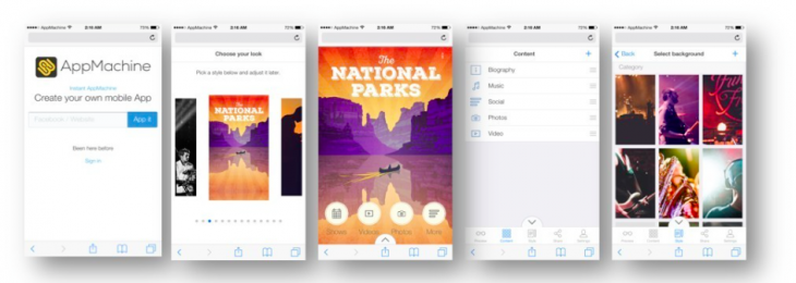 Screen Shot 2015 03 14 at 10.27.16 AM 730x260 Meet Instant AppMachine, a speedy mobile app builder for small businesses