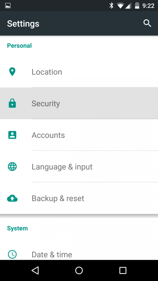 The five things Android finally got right with Android 5.1 Security 520x924 The five things Android finally got right with Android 5.1