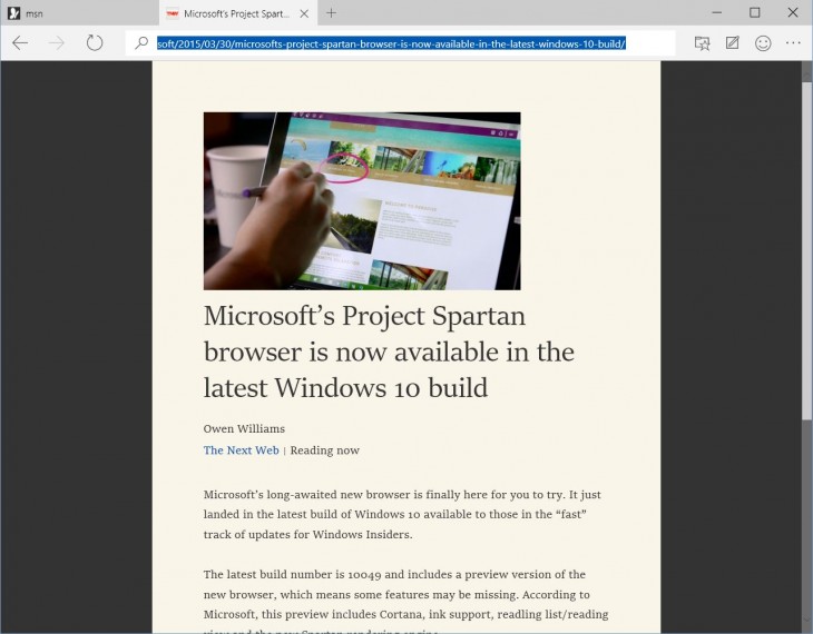 photo of Hands on with Project Spartan, Microsoft’s Internet Explorer replacement image