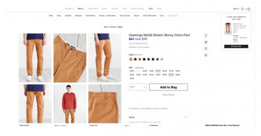urbanoutfitters 520x272 How to apply optical illusions to web UI design