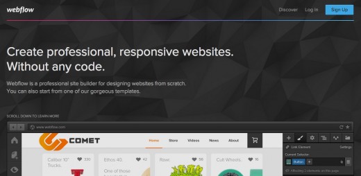 Which website builder is right for you? webflow 520x254 Which website builder is right for you?