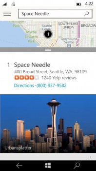 7 Space Needle detail card 197x350 Microsofts new Maps app for Windows 10 phones combines the best of Bing and HERE maps