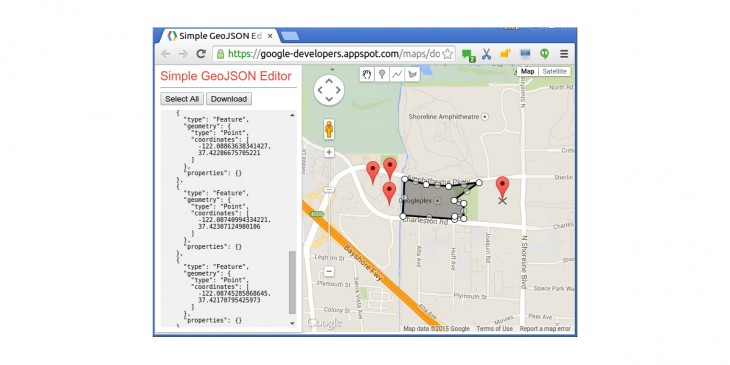 GeoJSON editor