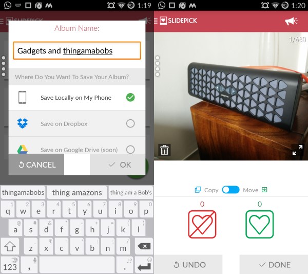 SlidePick lets you delete unwanted photos using a Tinder-style interface