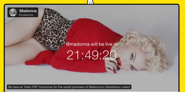 Madonna to premiere her new video on Meerkat, despite signing the Tidal declaration last week