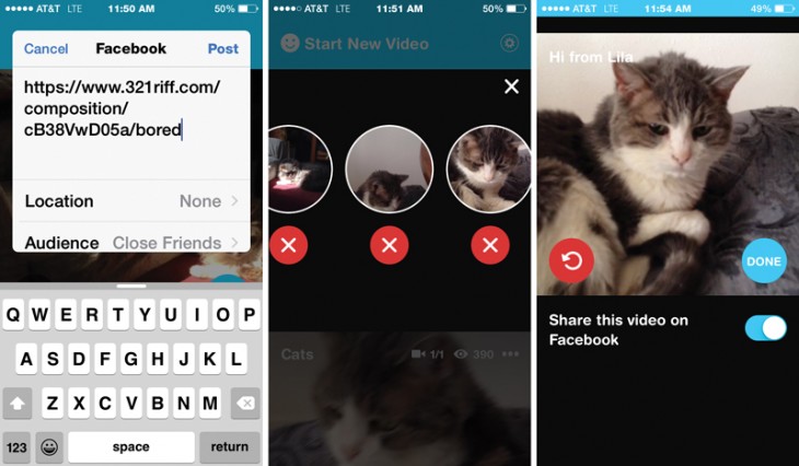 riff3 730x426 Facebooks Riff collaborative video app is a cool idea but still needs some polish