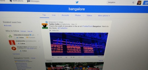 Twitter search results header