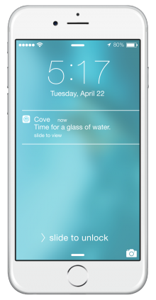 iphone 220x423 This smart water filter will send you push notifications to stop being so thirsty