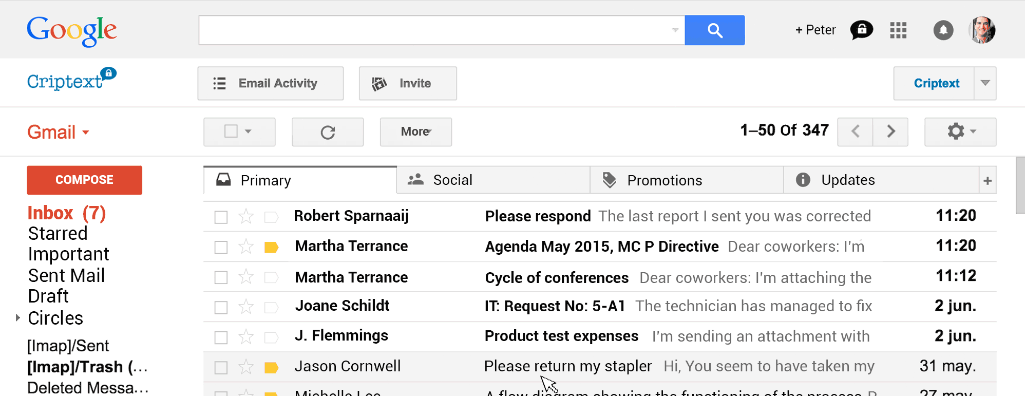 Criptext  ActivityPanel_1434388452232
