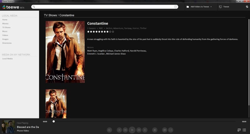 Teewe's desktop app (click for larger image)