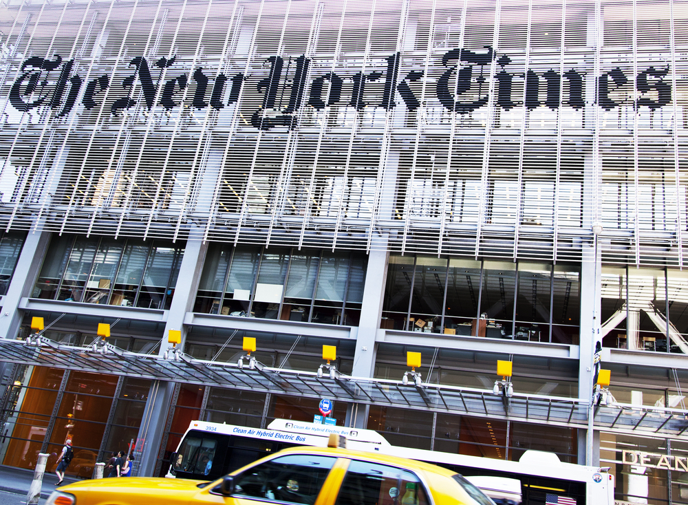 The New York Times wisely blocks staff from viewing its desktop homepage