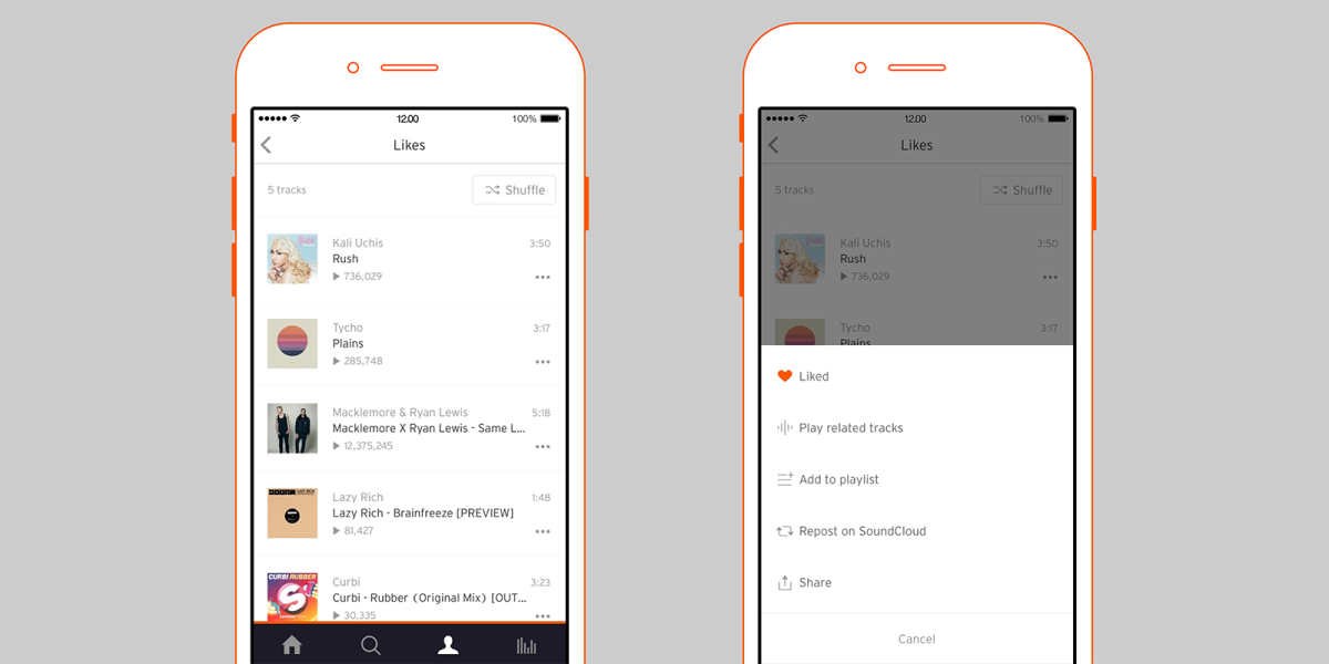 SoundCloud for iOS update adds related tracks playback and better playlist management