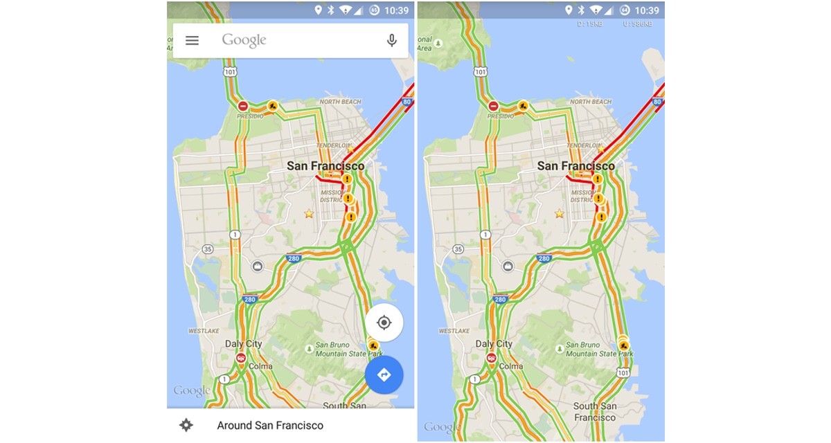 Google Maps for Android update will let you share maps and hide interface elements