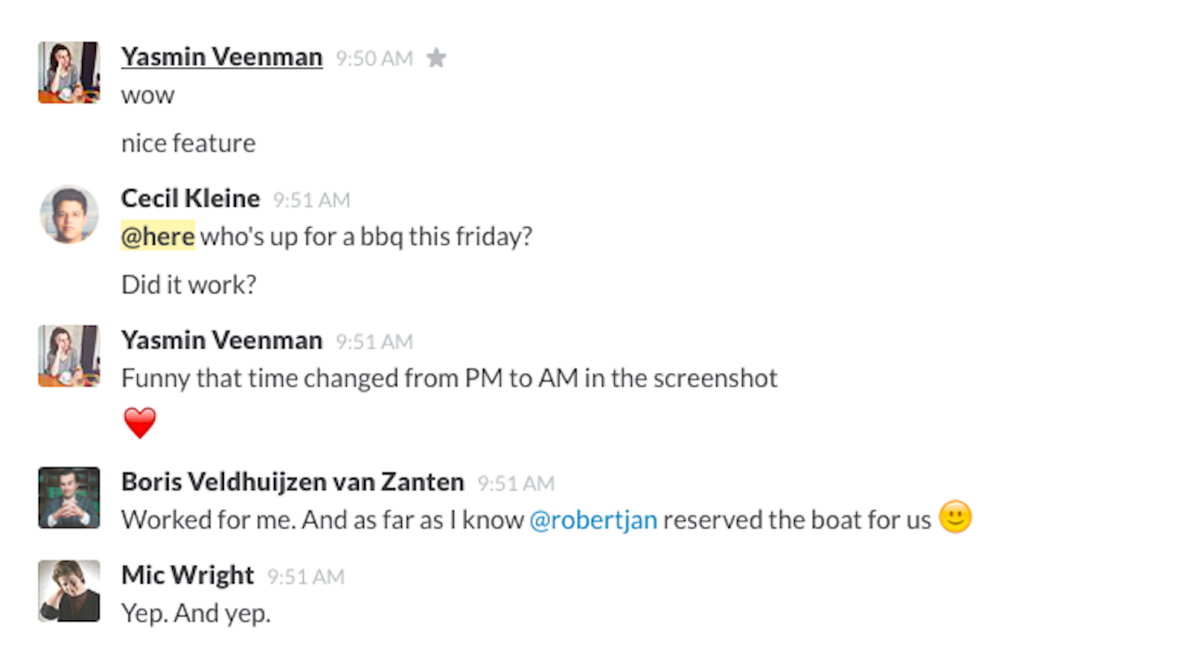 Slack now lets you alert the people who are online instead of waking everyone up