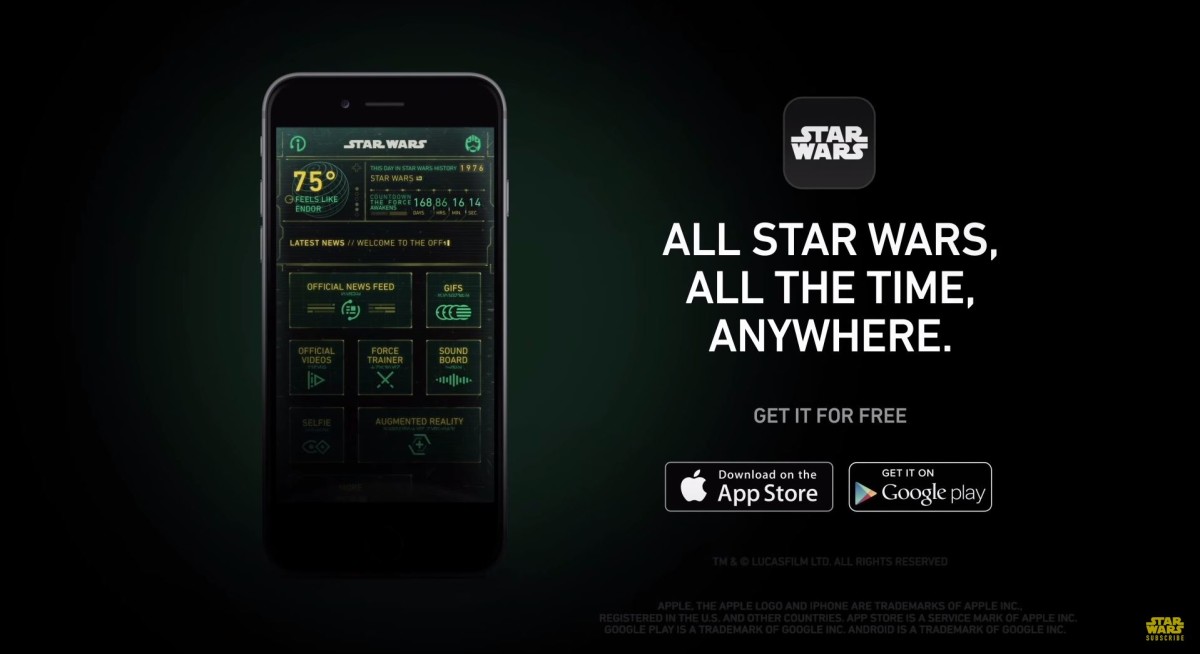 Official Star Wars Android and iOS app lets you take a selfie with Princess Leia