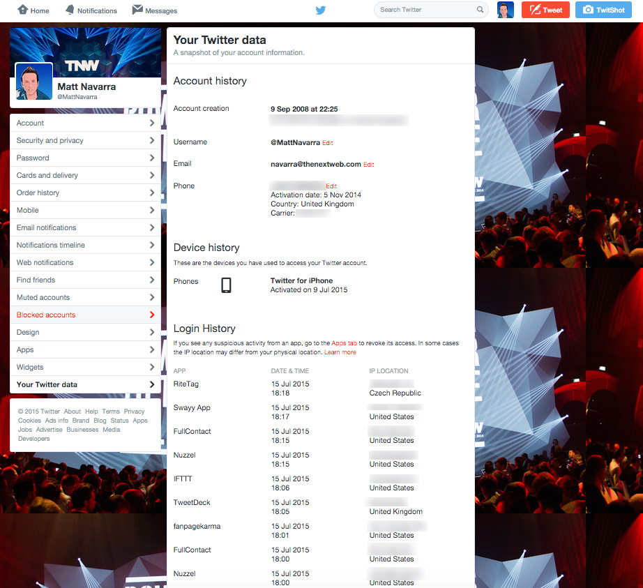 Twitter’s new data dashboard helps make sure no one is trespassing on your account