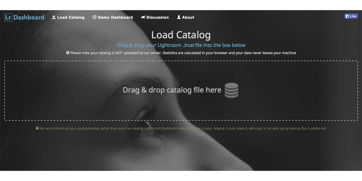Lightroom Dashboard displays a visual history of your shooting habits in the browser
