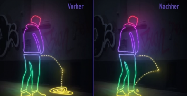 San Francisco introduces pee-repelling walls to reward public urinators with golden showers