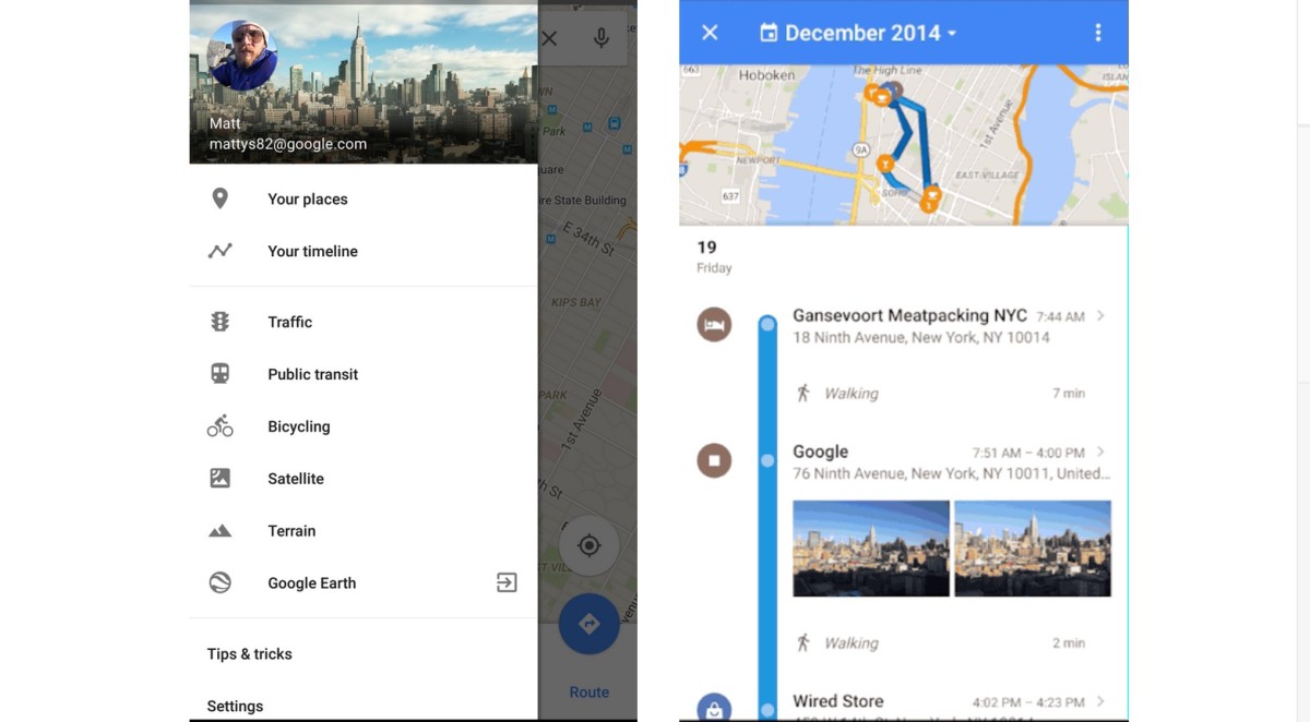 Google Maps now lets you revisit your location history in a detailed timeline