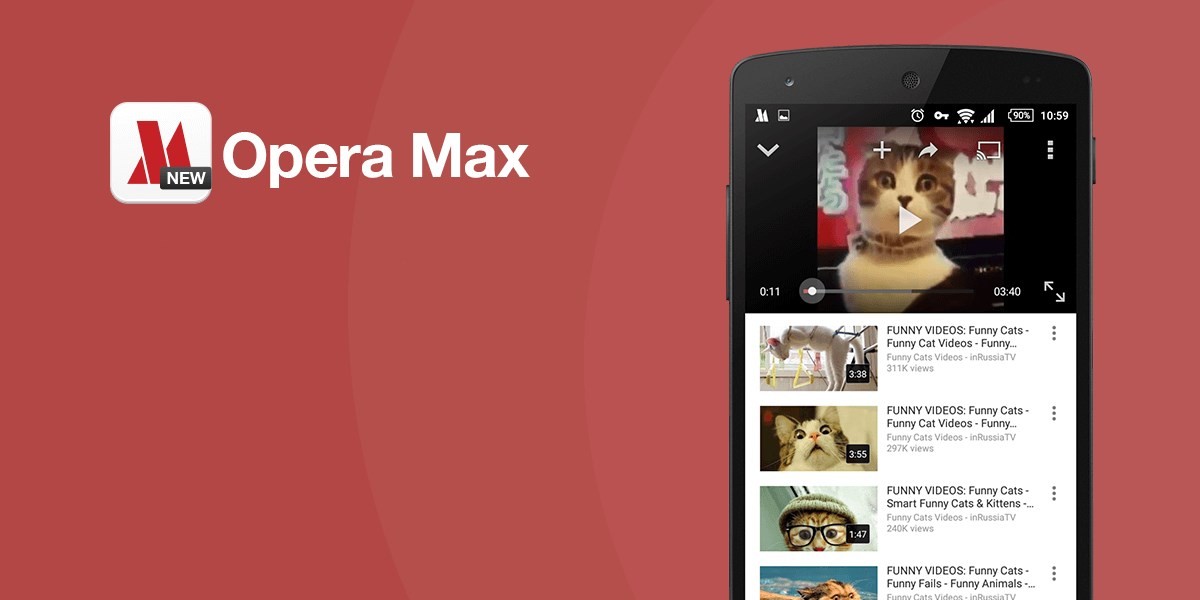 Opera Max YouTube Netflix