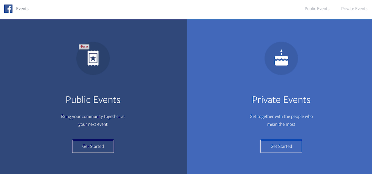 Facebook is now treating public and private events differently