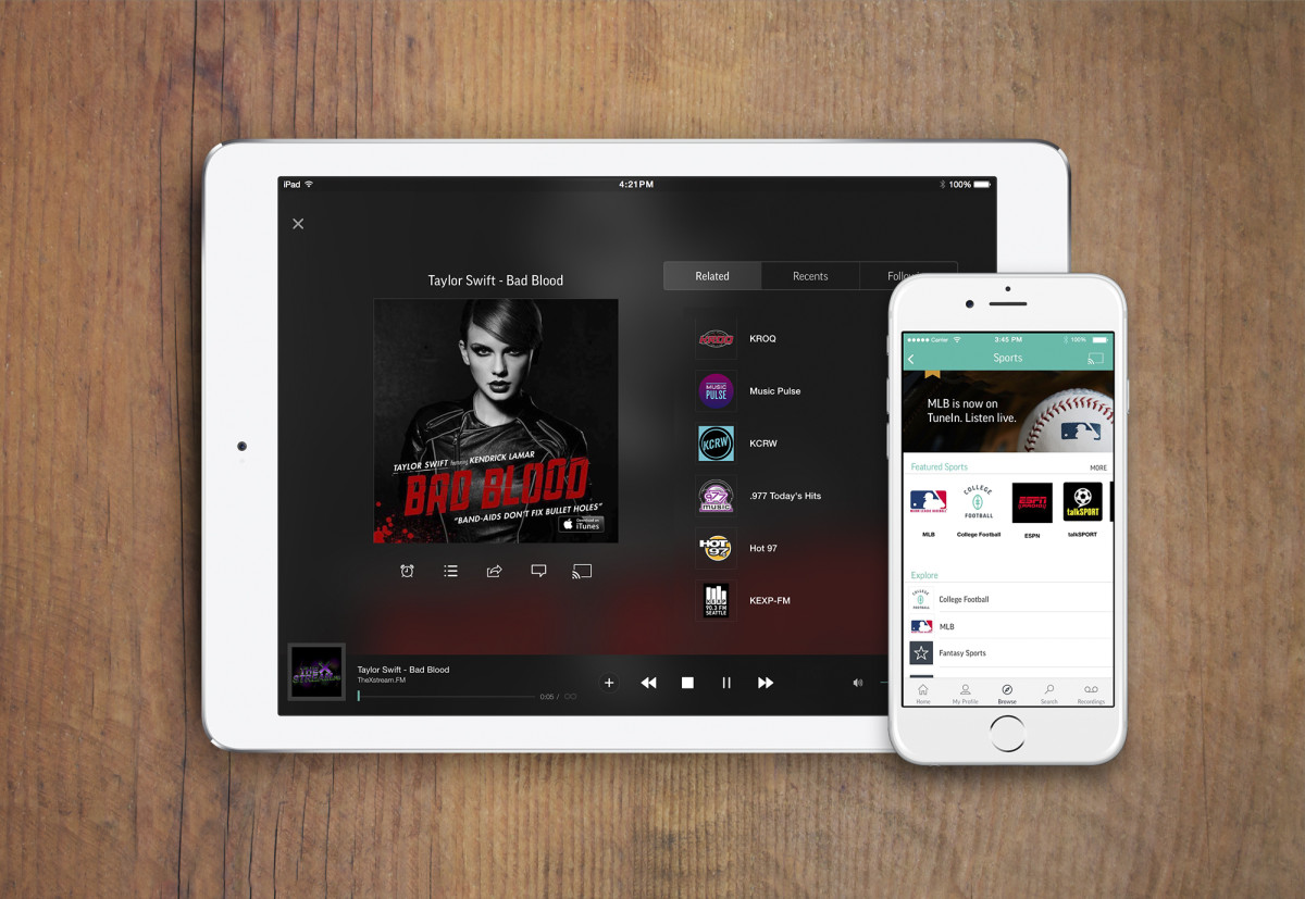 TuneIn’s new Premium tier removes the ads and introduces new sports and audiobook stations