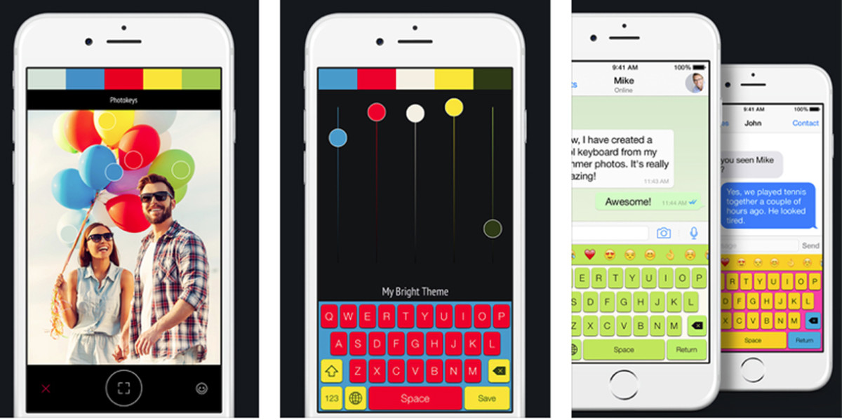 Photokeys for iOS lets you create custom keyboard themes from your photos