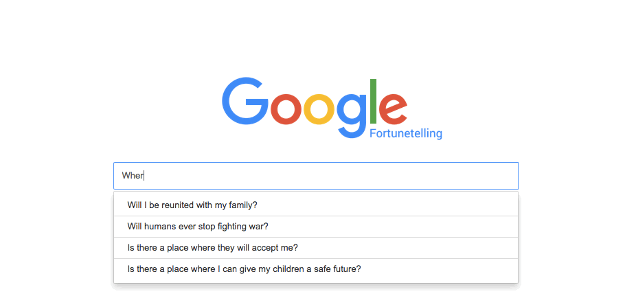 Google Fortunetelling wants to make you think about your future