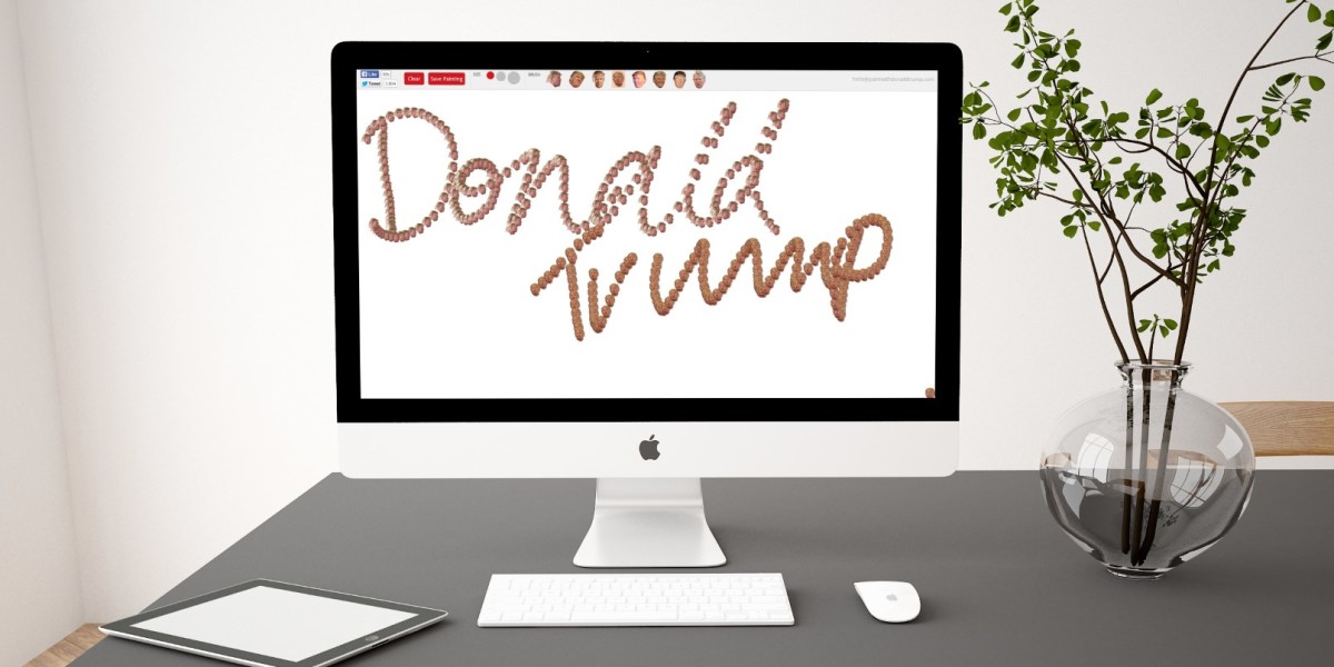 ‘Paint with Donald Trump’ lets you decorate a canvas with the billionaire’s face
