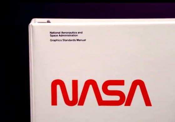 The 'worm' logo on the original 1975 Graphics Standards Manual