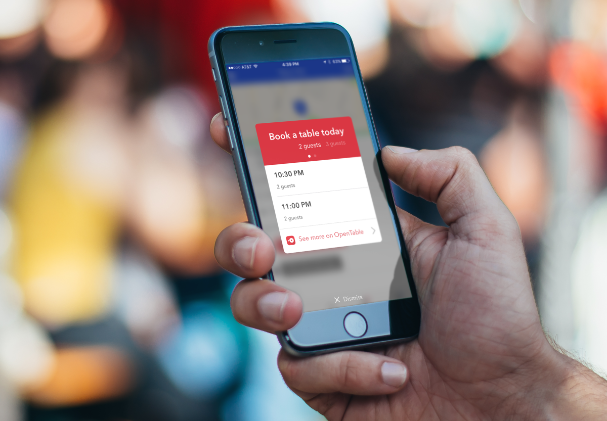 Foursquare now lets you make OpenTable reservations without leaving the app