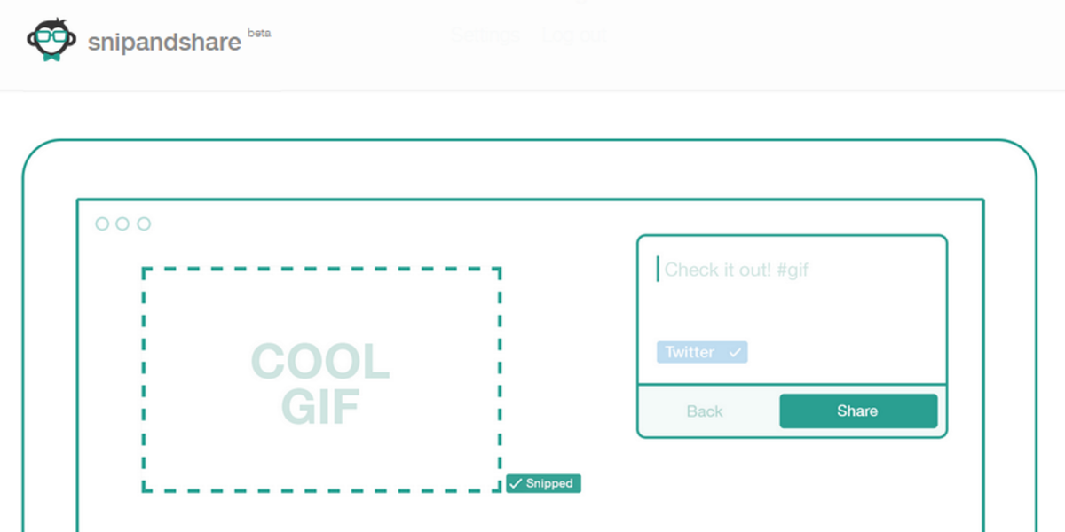 Snip and Share for Chrome makes it simple to post GIFs, videos, an entire Web page and more