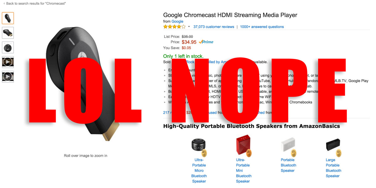 Amazon sets a worrisome precedent by halting Chromecast and Apple TV sales