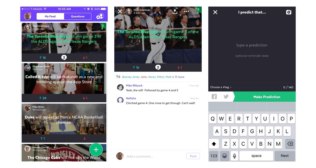 New app ‘Called It!’ lets you officially predict the future, and gloat when you’re ...