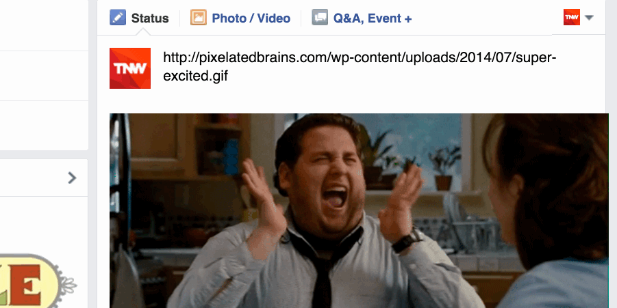 GIFs finally appear to be working on all Facebook pages
